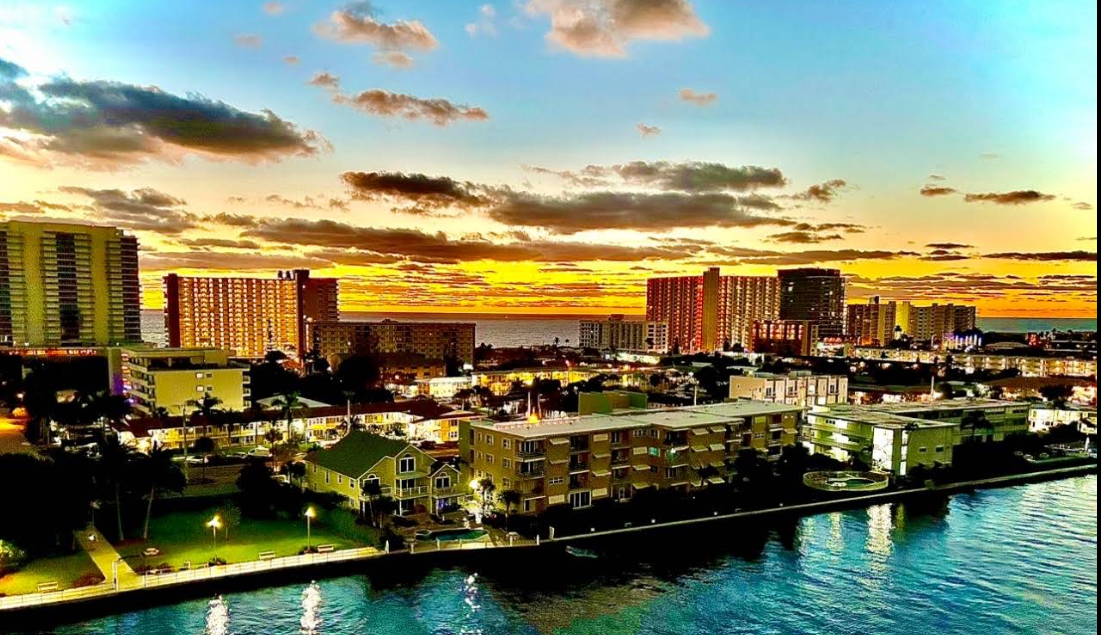 Sunset In Pompano Beach<br />
